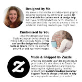 Modernes Foto Dusty Blue Liebe & Danke Wedding Weinetikett