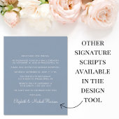 Modernes Foto Dusty Blue Wedding Empfang einladen