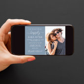 Modernes Foto Dusty Blue Wedding Save The Date