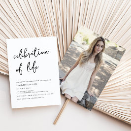 Modernes Foto - einfach das Feiern eines Lebensden Einladung