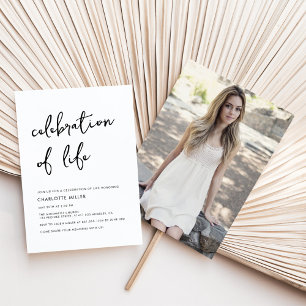 Modernes Foto - einfach das Feiern eines Lebensden Einladung