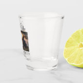 Modernes Foto Einfache Minimalistische Hochzeit Schnapsglas (Rechts)