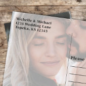 Modernes Foto Einfache Typografie muffig Minimalis Ankündigungspostkarte