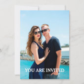 Modernes Foto Einladung (Vorderseite)