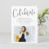 Modernes Foto Einladung (Stehend Vorderseite)