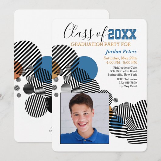 Modernes Foto Einladung (Vorne/Hinten)