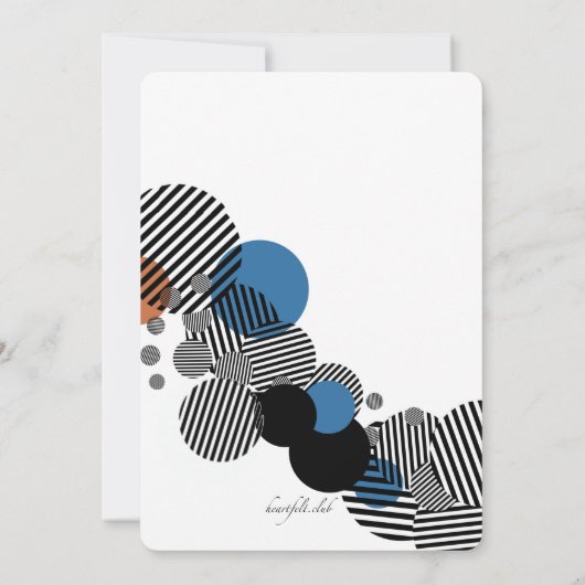 Modernes Foto Einladung (Rückseite)