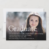 Modernes Foto Einladung (Vorderseite)