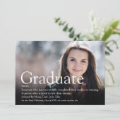 Modernes Foto Einladung (Stehend Vorderseite)