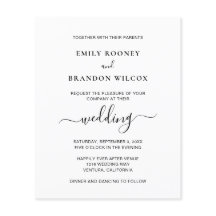 Modernes Foto Einladungen für Hochzeiten