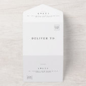 Modernes Foto Elegant Stilvolle UAWG Wedding All In One Einladung (Außenbereich)