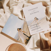 Modernes Foto Elegante Hochzeit Einladung