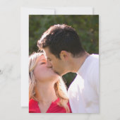 Modernes Foto Elegante Hochzeit Einladung (Rückseite)