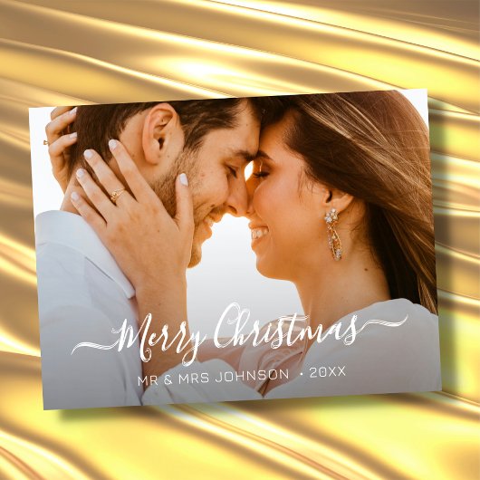 Modernes Foto Elegante Schrift Weihnachten Stilvol