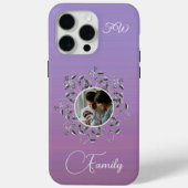 Modernes Foto Elegante Script Vines Blätter Case-Mate iPhone Hülle (Rückseite)