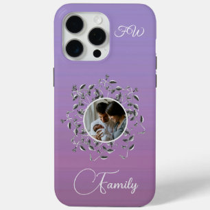 Modernes Foto Elegante Script Vines Blätter Case-Mate iPhone Hülle