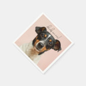 Modernes Foto Elegante Vielen Dank, dass Sie Haust Serviette (Ecke)