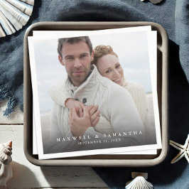 Modernes Foto Elegante Wedding Napkins Serviette