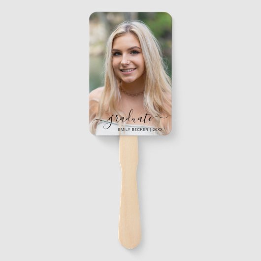 Modernes Foto Eleganter Abschluss Fächer (Rückseite)