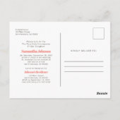 Modernes Foto Erste Heilige Kommunizierung Einladu Postkarte (Rückseite)