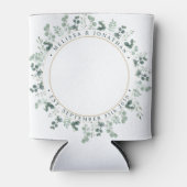 Modernes Foto Eukalyptus Personalisiert Wedding Dosenkühler (Vorderseite)
