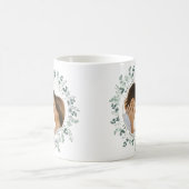 Modernes Foto Eukalyptus Personalisiert Wedding Kaffeetasse (Mittel)