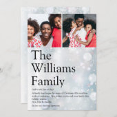 Modernes Foto - Familie - Weihnachten (Vorne/Hinten)