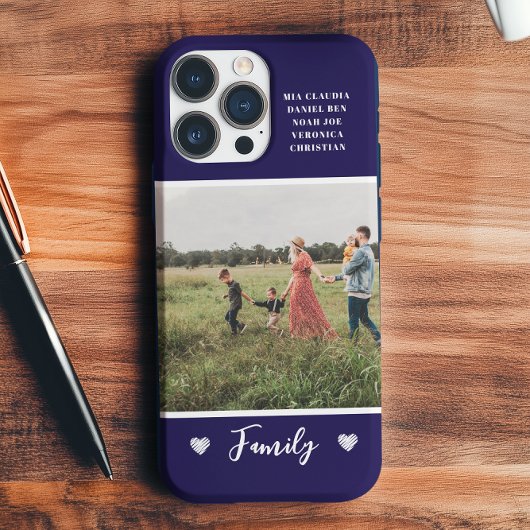 Modernes Foto farbenfroh blaue Navy Case-Mate iPhone Hülle