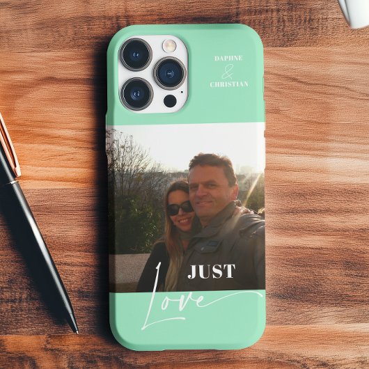 Modernes Foto farbenfrohe Minze Grün Case-Mate iPhone Hülle