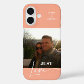 Modernes Foto - farbenfrohe Pfirsich Case-Mate iPhone Hülle (Rückseite)