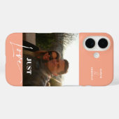 Modernes Foto - farbenfrohe Pfirsich Case-Mate iPhone Hülle (Rückseite (Horizontal))