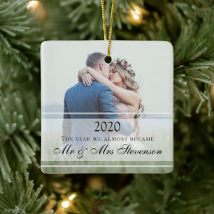 Modernes Foto Fast Verheiratet Weihnachten 2020 Ho Keramikornament