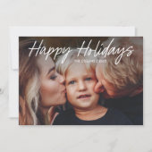 Modernes Foto Feiertagskarte (Vorderseite)