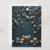 Modernes Foto Feiertagskarte (Rückseite)