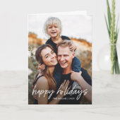 Modernes Foto Feiertagskarte (Vorderseite)
