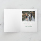 Modernes Foto Feiertagskarte (Innenseite)