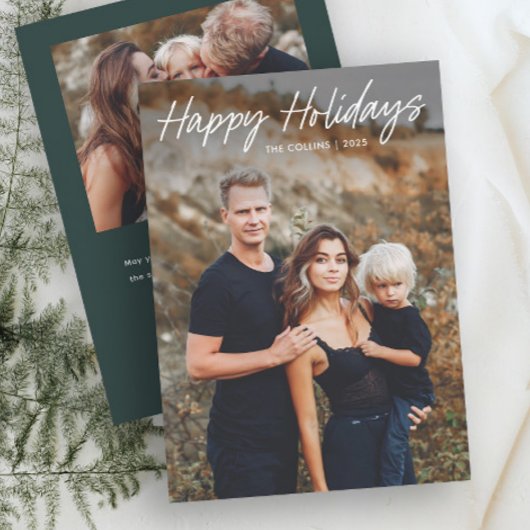 Modernes Foto Feiertagskarte