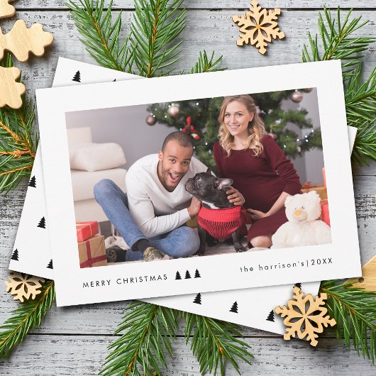 Modernes Foto Feiertagskarte