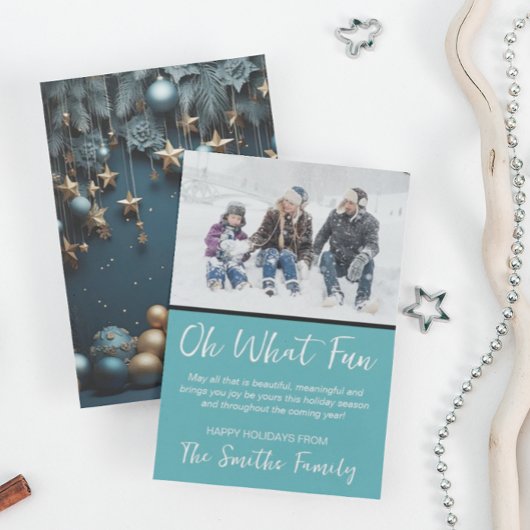 Modernes Foto Feiertagskarte