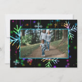 Modernes Foto Feiertagskarte (Vorderseite)