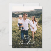 Modernes Foto feliz navidad Feiertagskarte (Vorderseite)