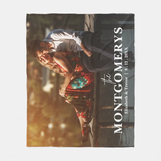 Modernes Foto Fleecedecke (Vorderseite)