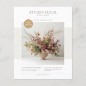 Modernes Foto florales Business Marketing Flyer (Vorne)
