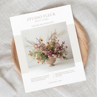 Modernes Foto florales Marketing für kleine Untern Flyer