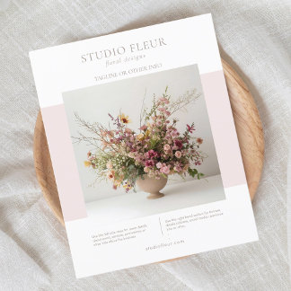 Modernes Foto florales Marketing für kleine Untern Flyer