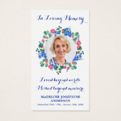 Modernes Foto Floralgebet-Karte Beerdigung (Vorderseite)