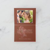 Modernes Foto Florenz Dankeskarte (Innenseite)