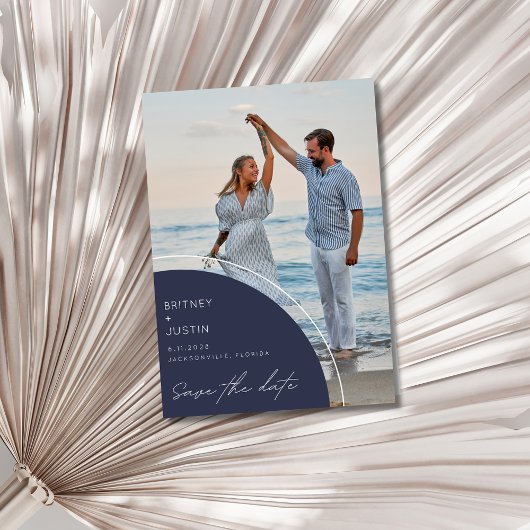 Modernes Foto Florida Beach Wedding Save The Date