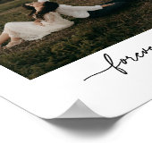 Modernes Foto "Forever Yours" Poster (Ecke)