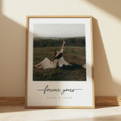 Modernes Foto "Forever Yours" Poster